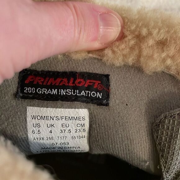 The North Face Women's Beige Winter Boots Size 6.5 Waterproof Insulated Mid-Calf - Picture 6 of 10